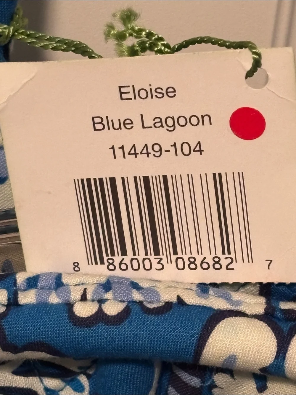 Vera Bradley Kids Pajama Set in Blue Lagoon Blue and White Floral